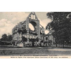 LONGPONT : ruines de l'eglise d'une importante abbaye cistercienne du XIIe siecle vue exterieure - tres bon etat