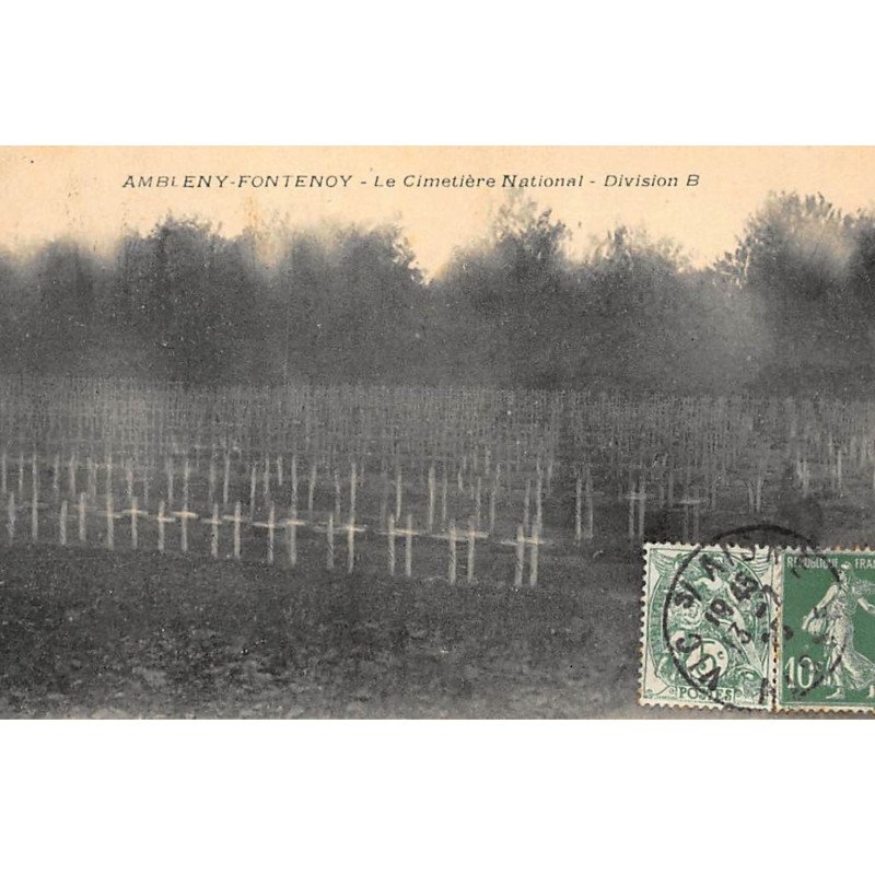 AMBLENY-FONTENOY : le cimetiere national division B - tres bon etat