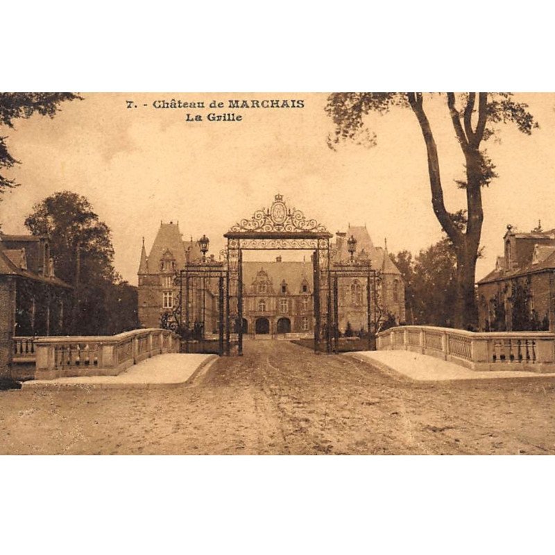 AISNE : chateau de marchais la grille - etat