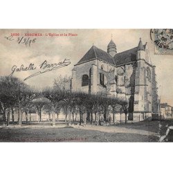 ESSOMES : l'eglise et la place - tres bon etat