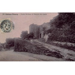 CHATEAU-THIERRY : porte st-jean et chemin de ronde - etat