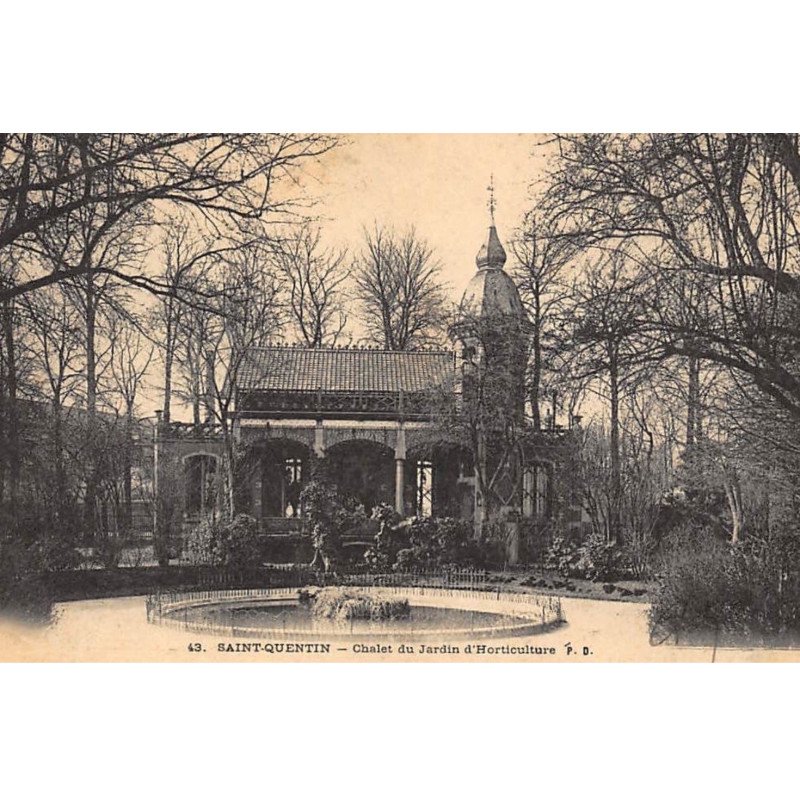 SAINT-QUENTIN : chalet du jardin d'horticulture - tres bon etat