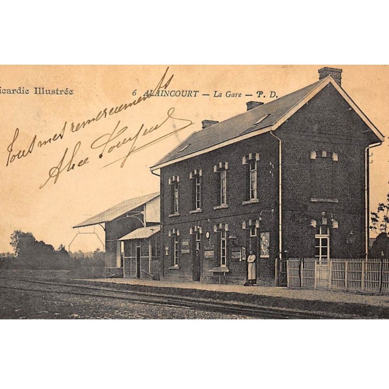 ALAINCOURT : la gare - tres bon etat