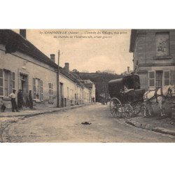 CHAMOUILLE : l'entrée du village vue prise du chemin de monthenault avant guerre - tres bon etat