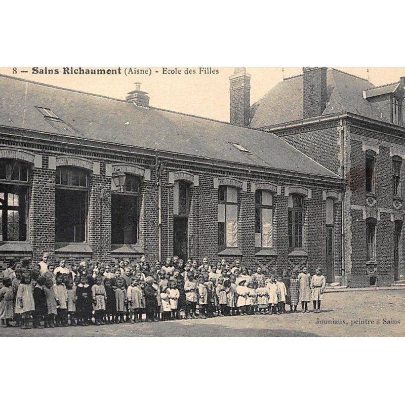 SAINS-RICHAUMONT : ecole des filles - tres bon etat