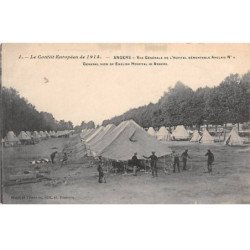ANGERS - Vue générale de l'Hôpital démontable Anglais n°4 - Le Conflit Européen de 1914 - très bon état