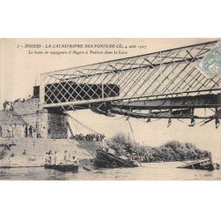 La Catastrophe des PONTS DE CE - 4 Août 1907 - Le Train de Voyageurs dans la Loire - très bon état