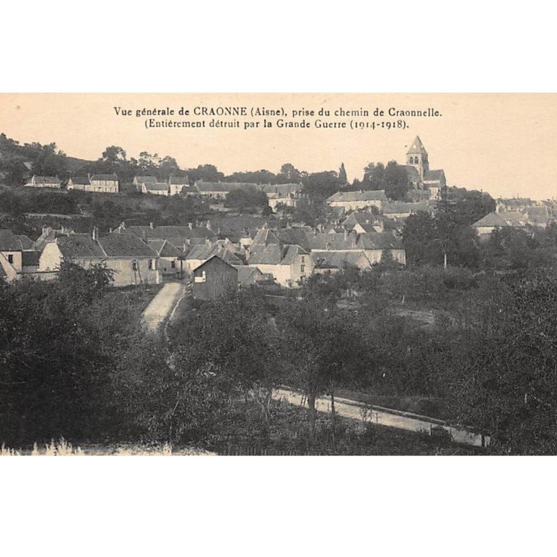 CRAONNE : vue generale, prise du chemin de craonnelle - tres bon etat