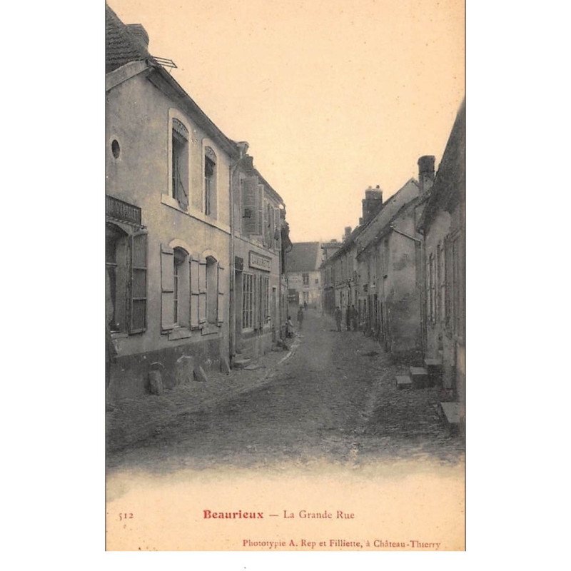 BEAURIEUX : la grande rue - tres bon etat
