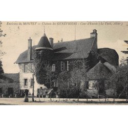 LE THEIL : chateau des genevriers, cours d'entrée - etat