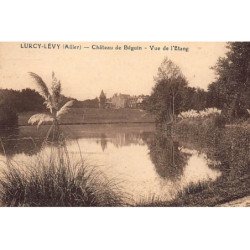 LURCY-LEVY : chateau de béguin, vue de l'etang - tres bon etat