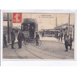 VALRAS-la-PLAGE: arrivée d'un tramway - très bon état