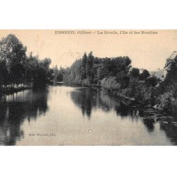 EBREUIL : la sioule l'ile et les moulins - tres bon etat