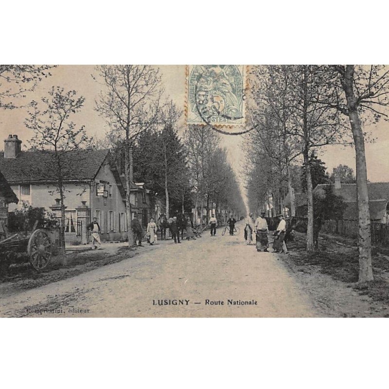 LUSIGNY : route nationale - tres bon etat