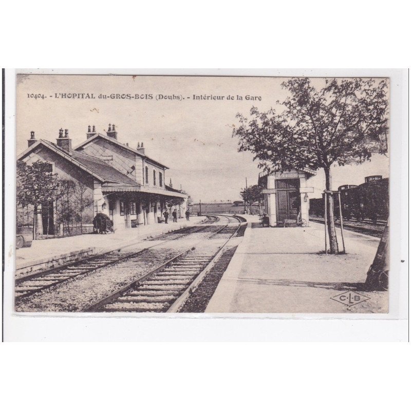 L'HOPITAL du-GROS-BOIS : l'hopital du gros bois, interieur de la gare - tres bon etat