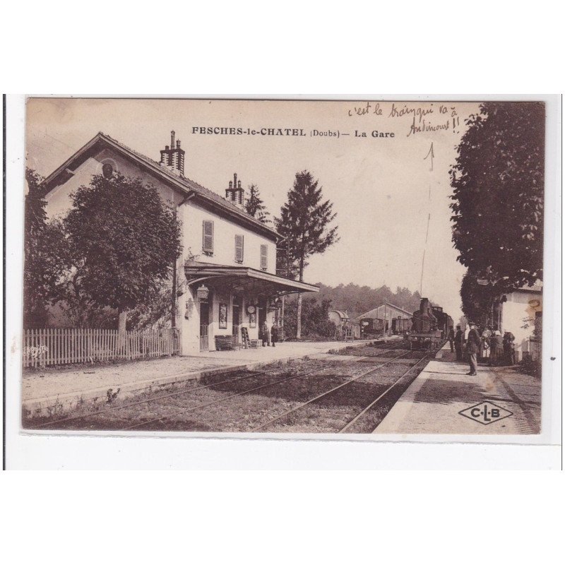 FESCHES-le-CHATEL : la gare - tres bon etat
