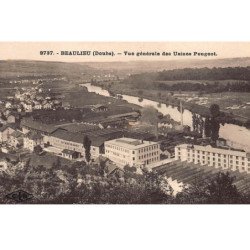 BEAULIEU : vue generale des usines peugeot - tres bon etat