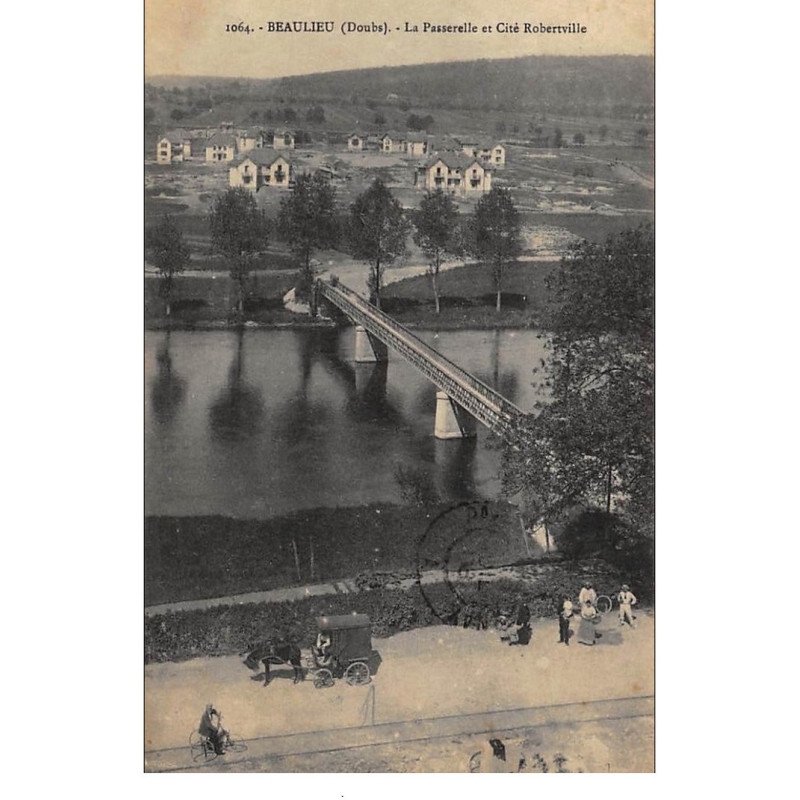 BEAULIEU : la passerelle et cité robertville - tres bon etat