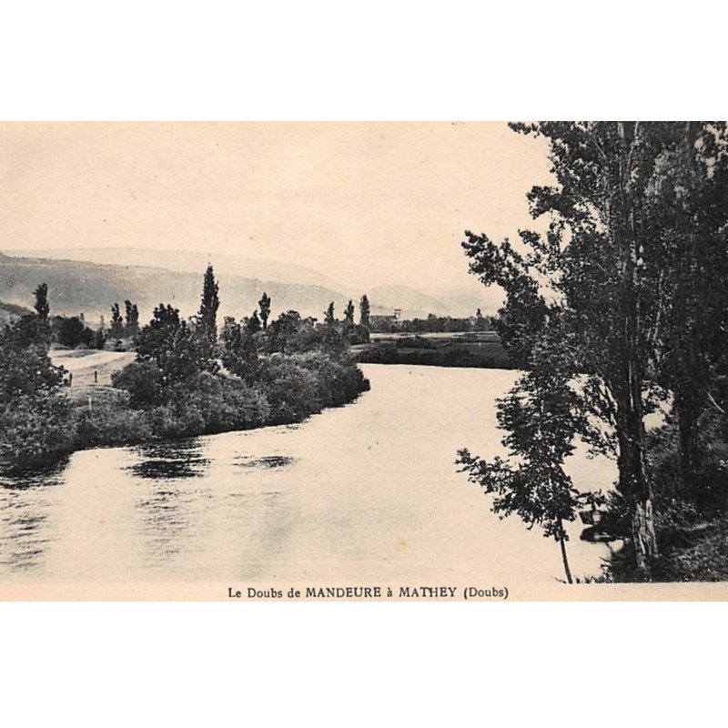 MATHEY : le doubs de mandeure à mathey - tres bon etat