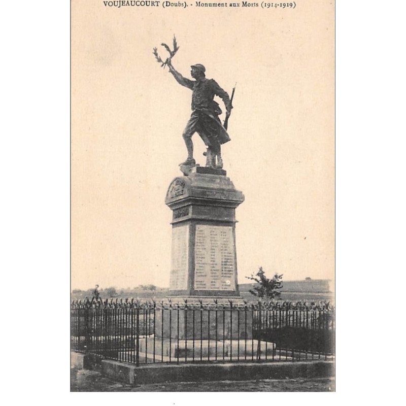 VOUJEAUCOURT : monument aux morts 1914-1919 - tres bon etat