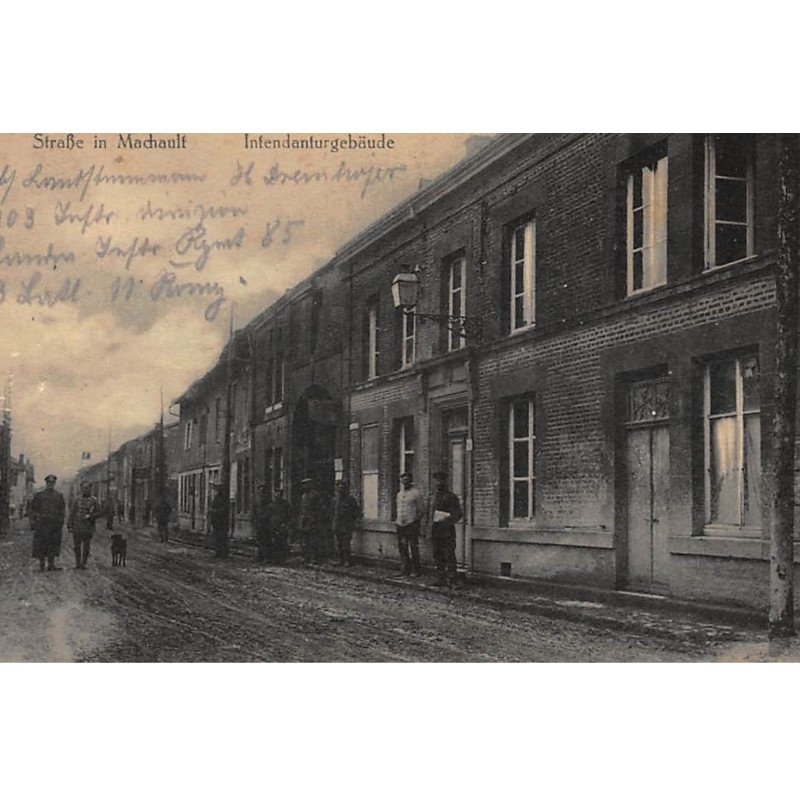 MACHAULT : strasse in machault intendanturgebaude - etat