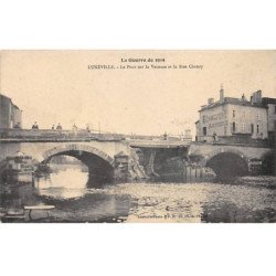 LUNEVILLE - Le Pont sur la Vezouze et la Rue Chanzy - très bon état