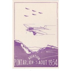 PONTARLIER : aviation 5 aout 1934 - très bon état