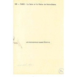 Albert MONIER : paris la seine et la fleche de notre-dame - tres bon etat