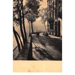 Albert MONIER : paris matin d'automne, quai d'anjou - tres bon etat