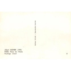 Albert MONIER : paris place de l'etoile, feuillage vivant - tres bon etat
