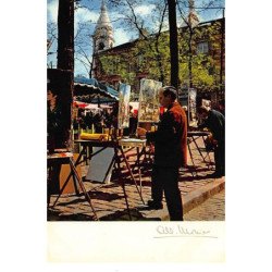 Albert MONIER : paris place du tertre a  montmartre - tres bon etat