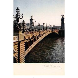 Albert MONIER : paris le pont alexandre III - tres bon etat