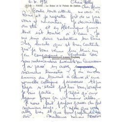 Albert MONIER : paris la seine et le palais de justice - tres bon etat