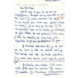 Albert MONIER : paris la seine au quai d'anjou - tres bon etat