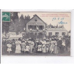 MEZIERES-en-BRENNE: comice agricole, 1908, tribune officielle sur le champ de foire - état