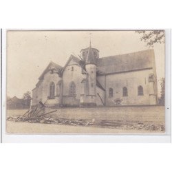 MAILLY-le-CAMP : eglise de mailly apres l'orage en 1905 - tres bon etat