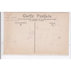 PLOUEDERN : femme fumant la pipe (tres rare en couleur) - tres bon etat