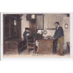 FINISTERE : femme écrivain public (tres rare en couleur) - tres bon etat