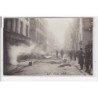 PARIS : angle rue de coraine, rue petit, incendie, pompiers - tres bon etat