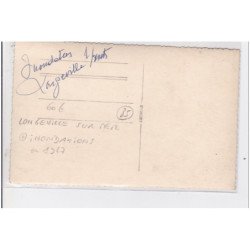 LONGEVILLE LES METZ: carte photo inondations en 1947 - tres bon etat