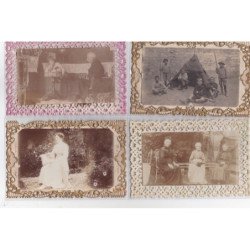 CONTREXEVILLE : 8 CPA, personnages, scenes d'epoque, enfants - tres bon etat