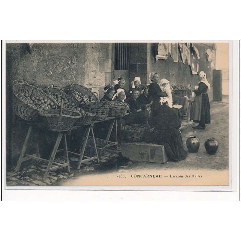 CONCARNEAU : un coin des halles (ELD) - tres bon etat