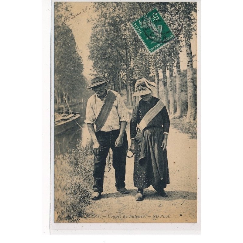 LE BERRY : couple de haleurs - tres bon etat