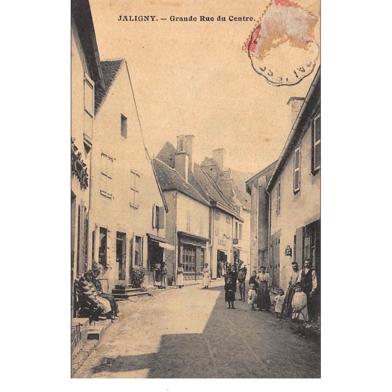 JALIGNY : grande rue du centre - etat