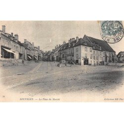 SOUVIGNY : la place du marché - etat