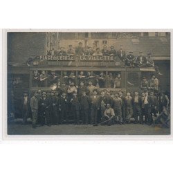 PARIS : carte photo d'un tramway (place de l'Etoile à La Villette)  - très bon état