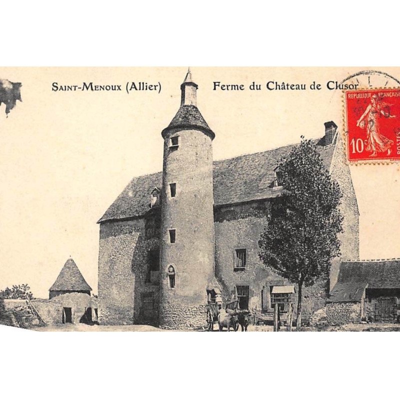 SAINT-MENOUX : ferme du chateau de clusor - etat