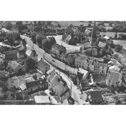 LE THEIL : vue aerienne generale et carrefour des routes - tres bon etat