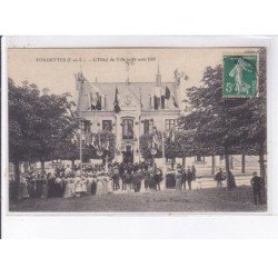 FONDETTES: l'hôtel de ville le 18 août 1907 - très bon état