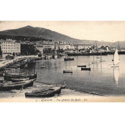 AJACCIO : vue generale des quais - tres bon etat